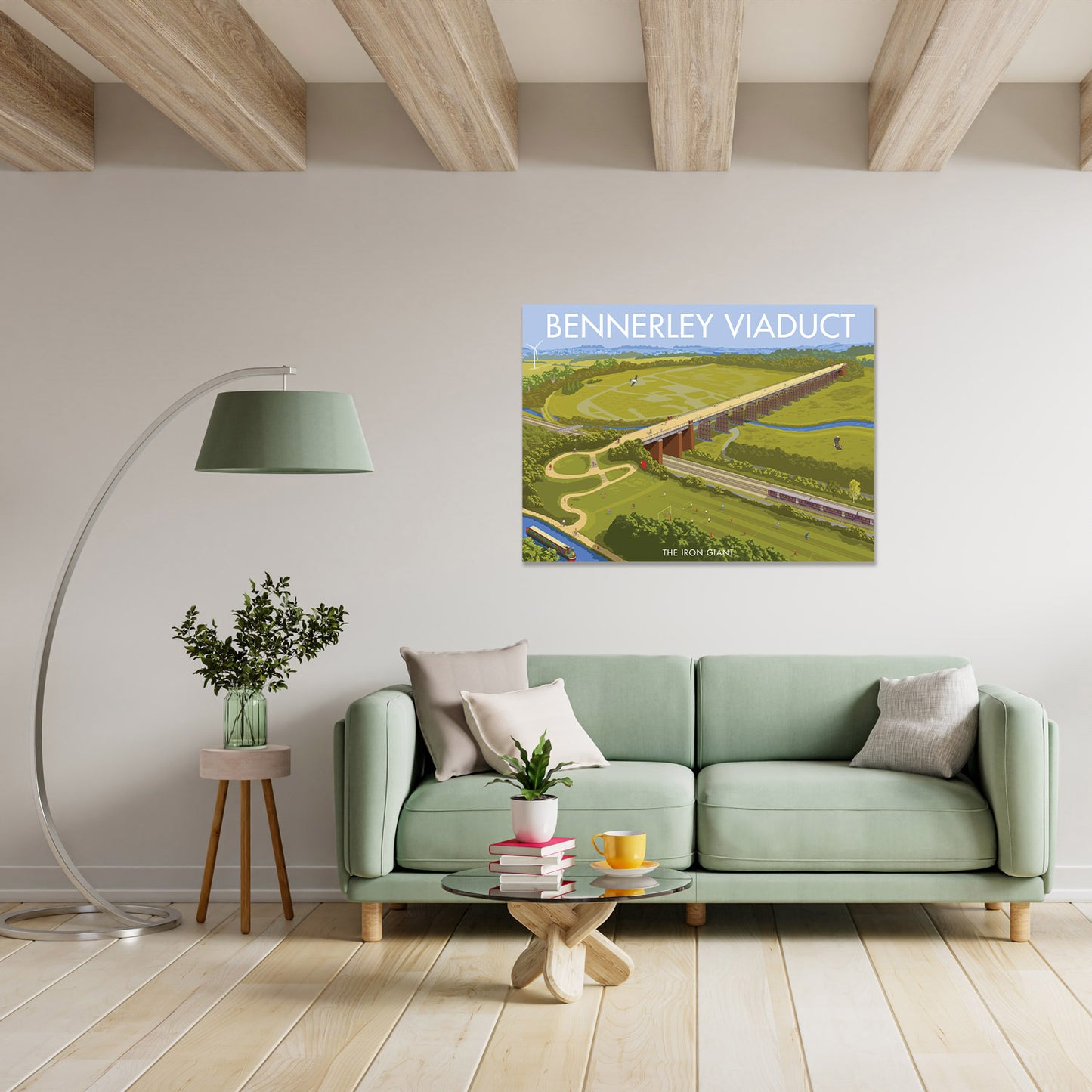 Bennerley Viaduct, The Iron Giant Art Print