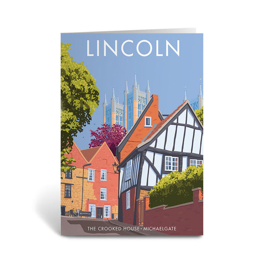 The Crooked House, Lincoln Greeting Card 7x5