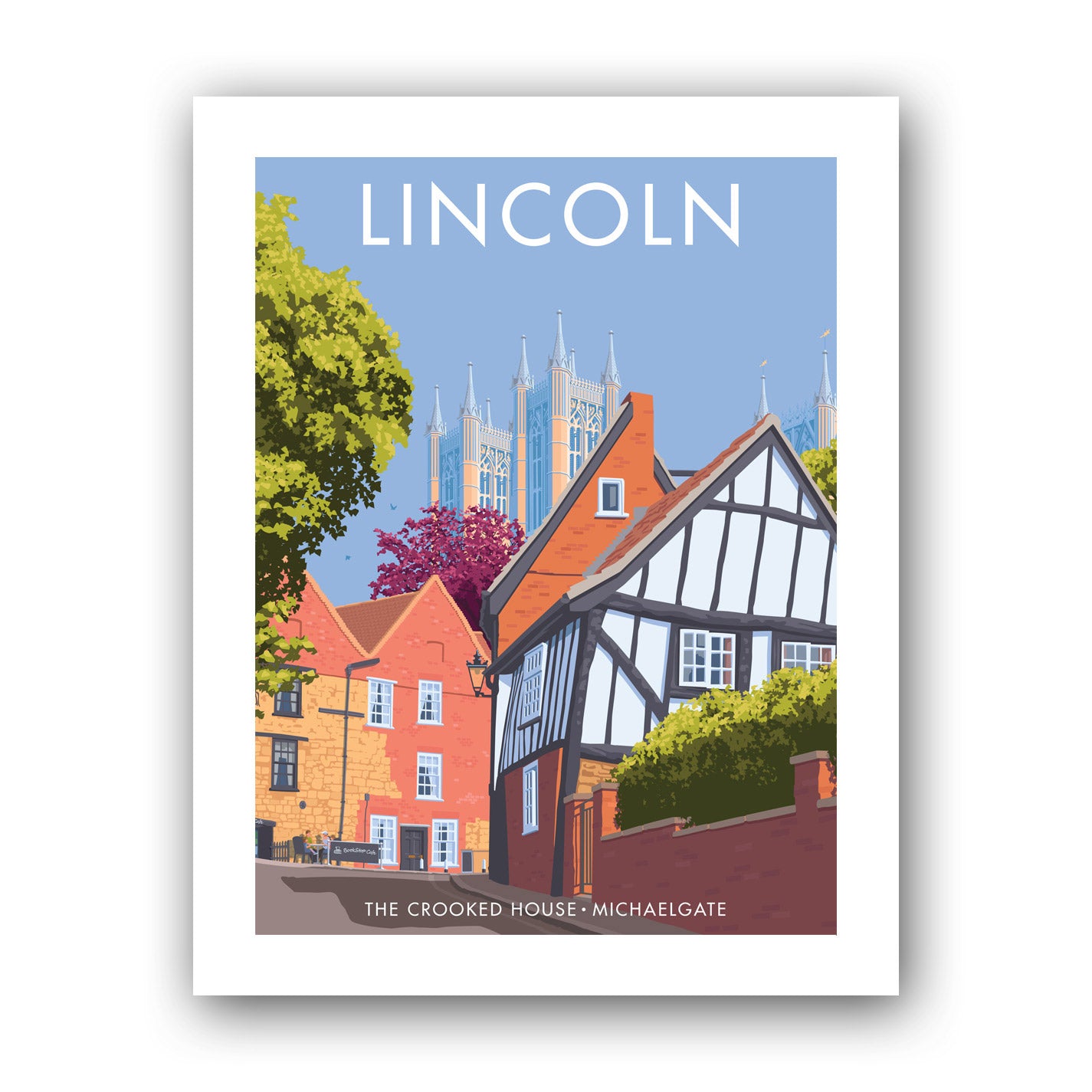 The Crooked House, Lincoln Art Print