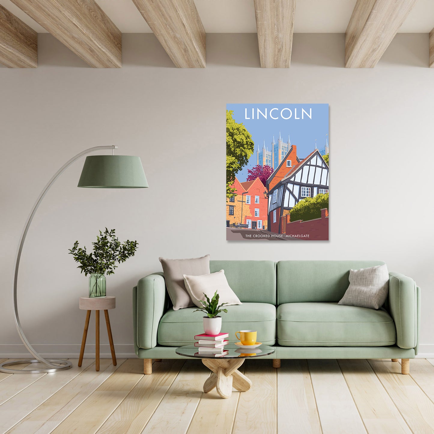 The Crooked House, Lincoln Art Print