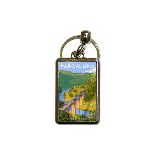 Headstone Viaduct, Monsal Dale Metal Keyring