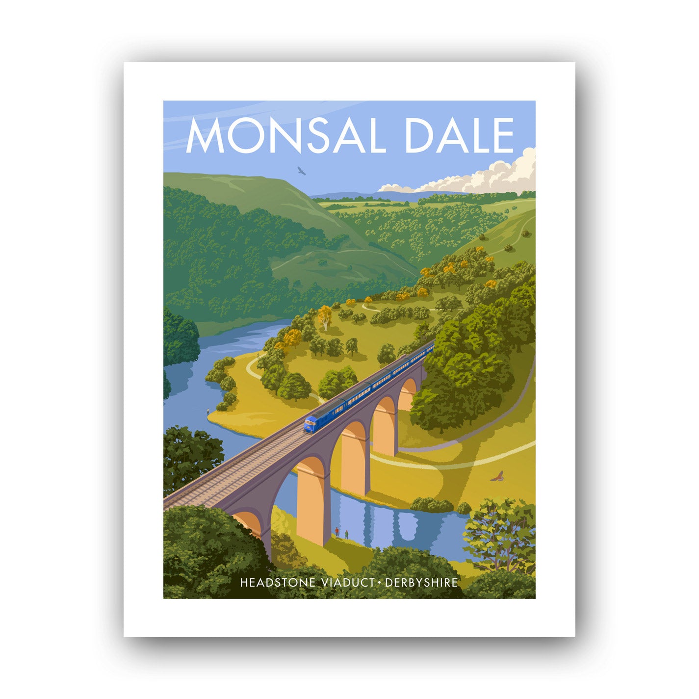 Headstone Viaduct, Monsal Dale Art Print