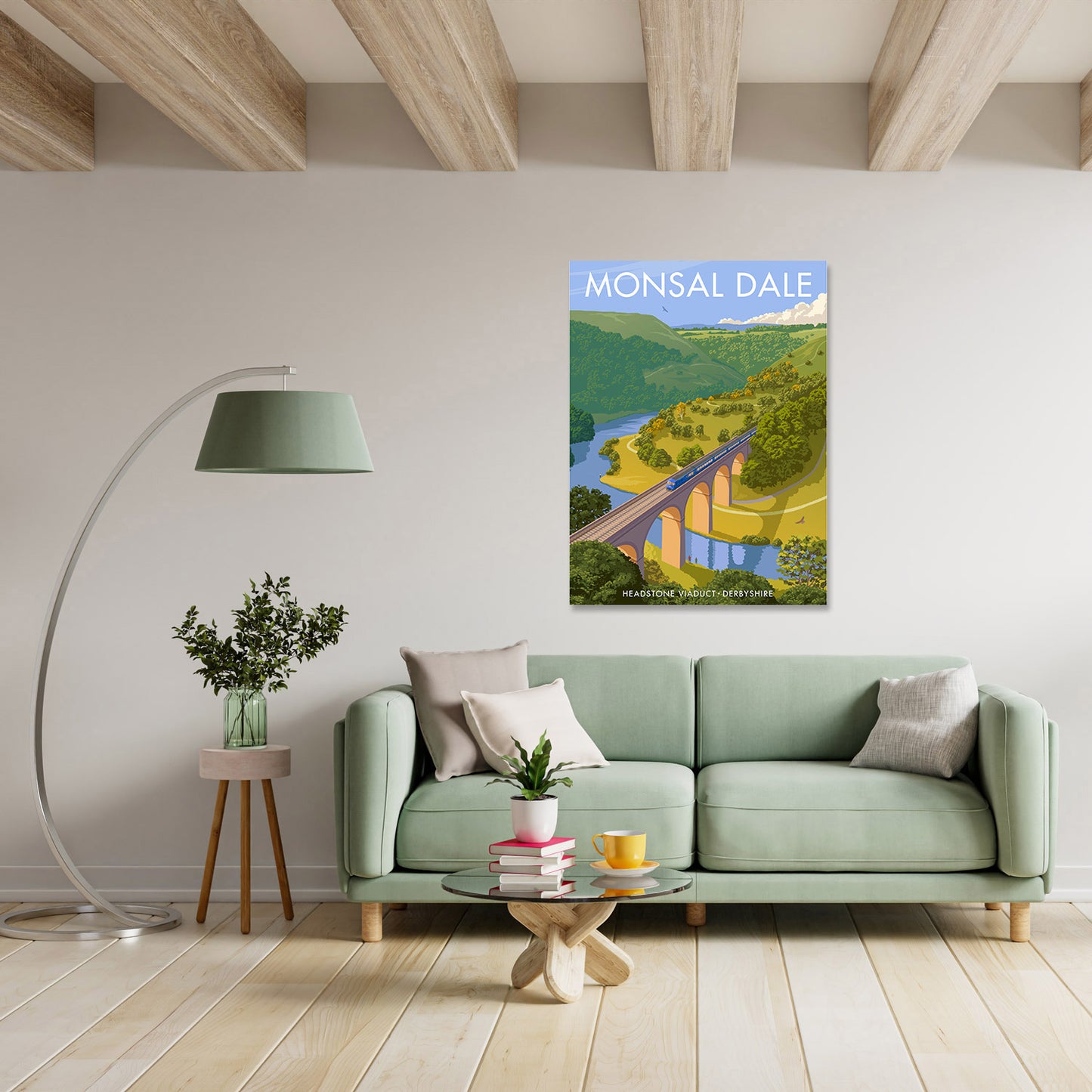 Headstone Viaduct, Monsal Dale Art Print