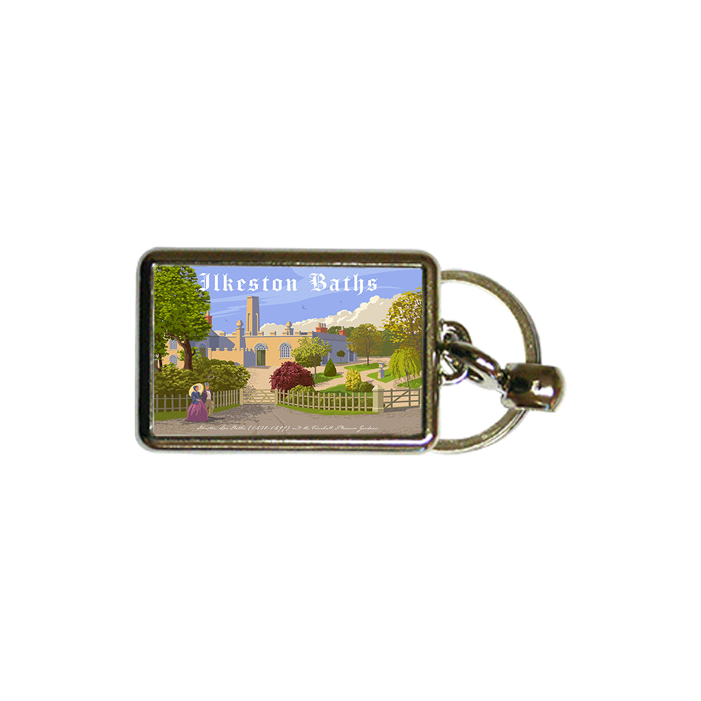 Ilkeston Baths Metal Keyring