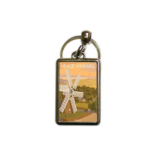 Heage Windmill Metal Keyring