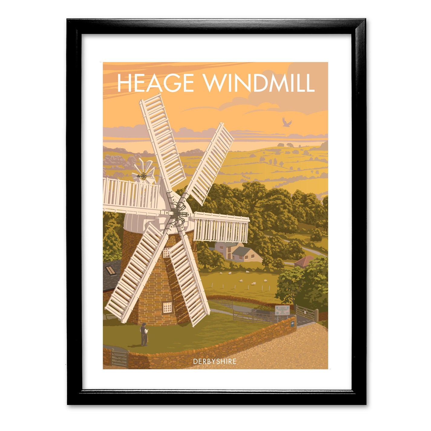 Heage Windmill Art Print