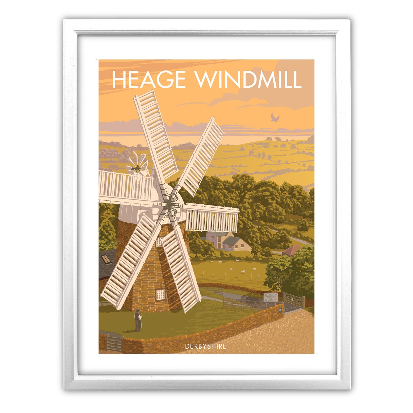 Heage Windmill Art Print