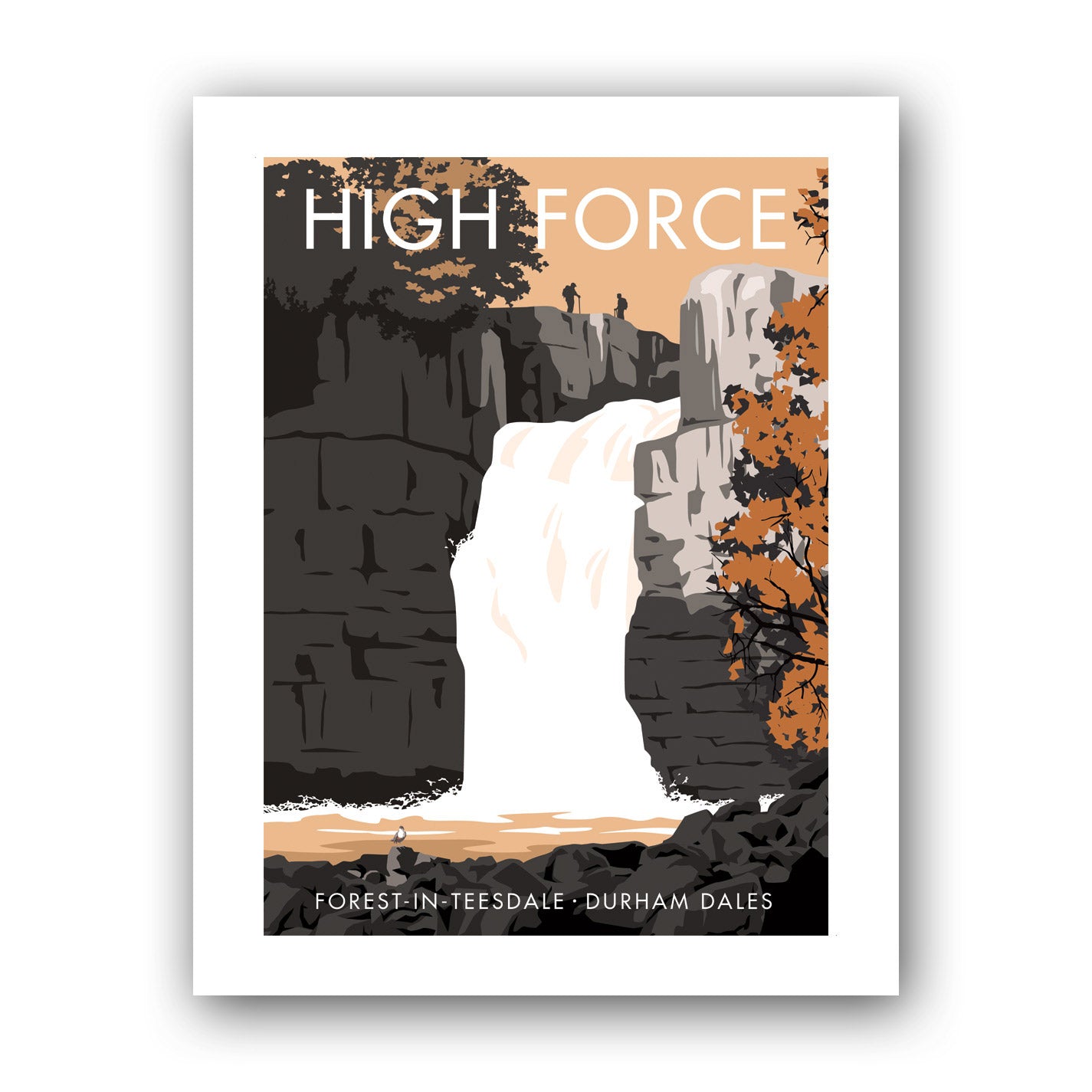 High Force, Durham Art Print