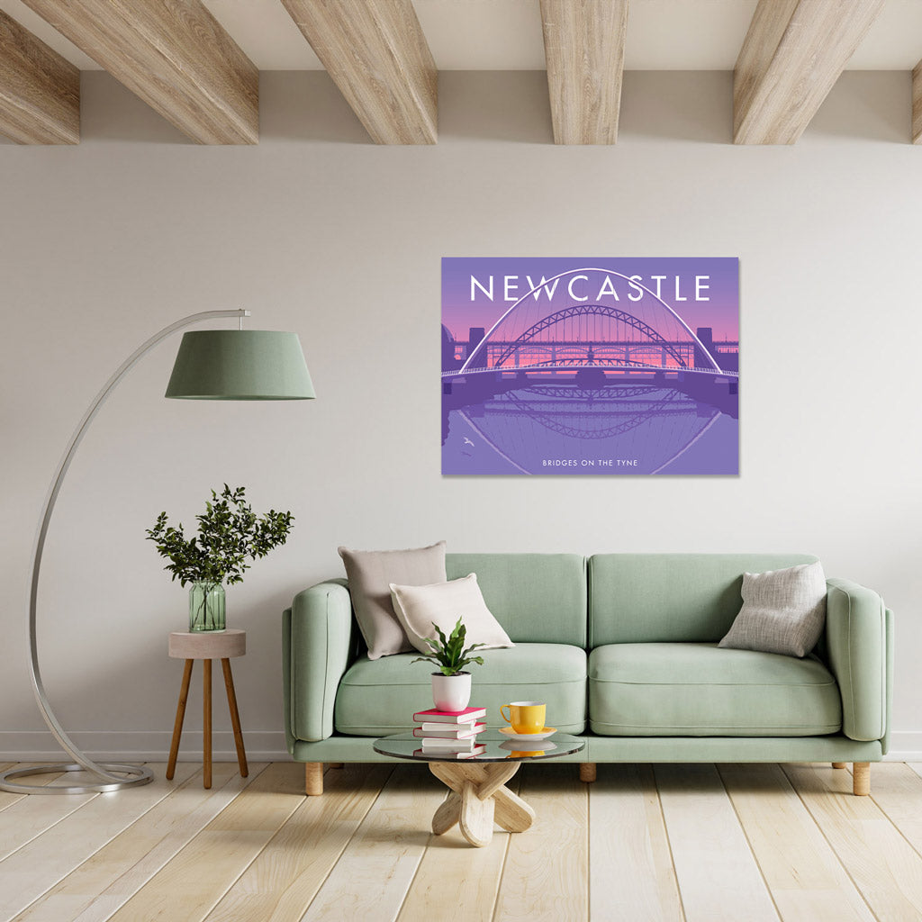 Newcastle, Bridges on the Tyne Art Print