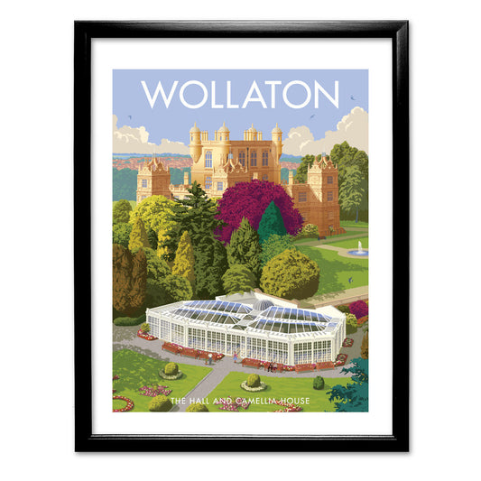 Wollaton, The Hall and Camellia House Art Print