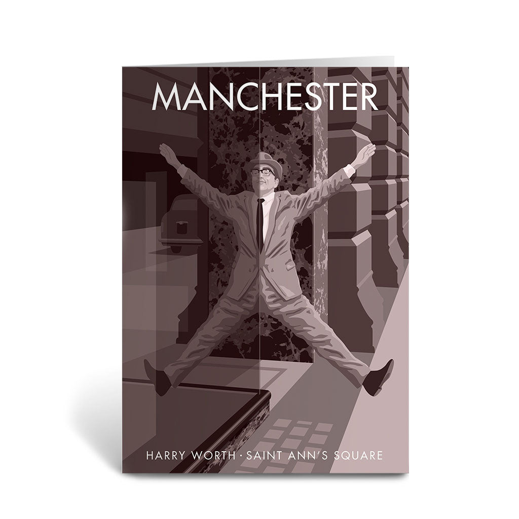 Harry Worth, Saint Ann's Square, Manchester Greeting Card 7x5
