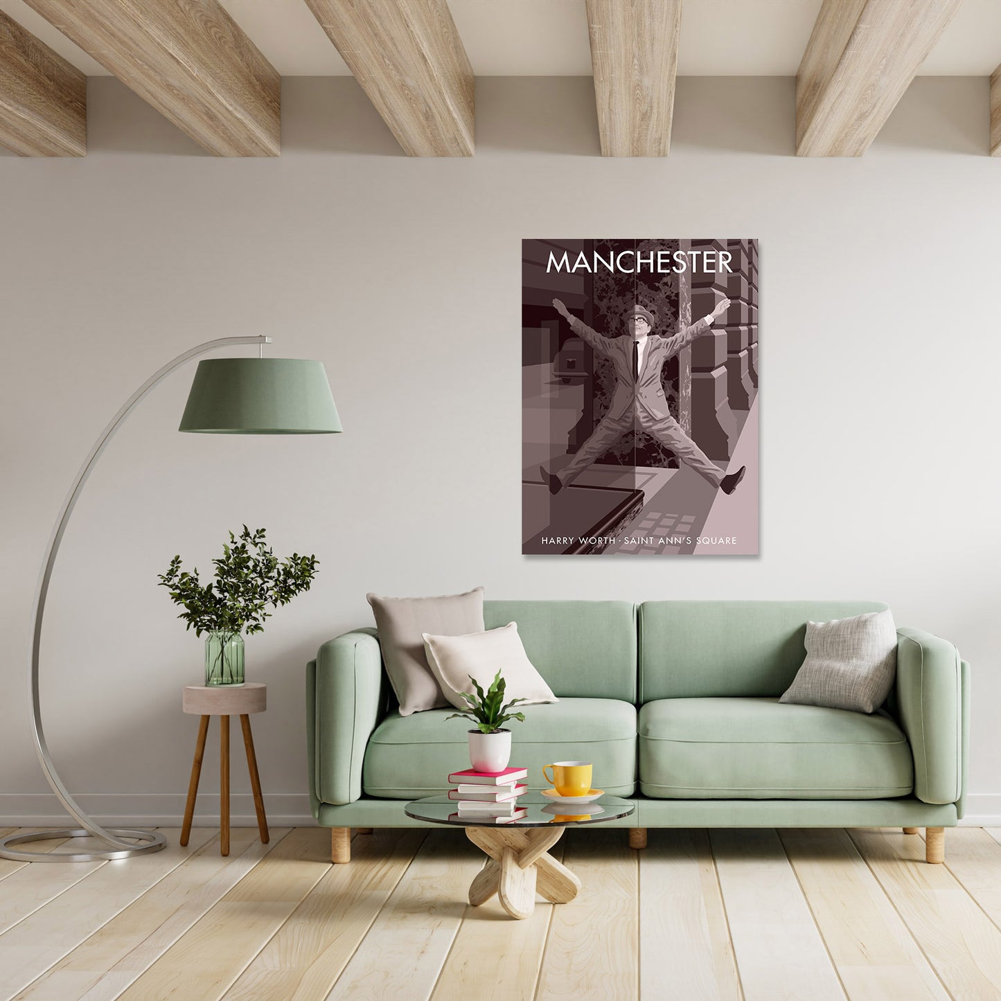 Harry Worth, Saint Ann's Square, Manchester Art Print