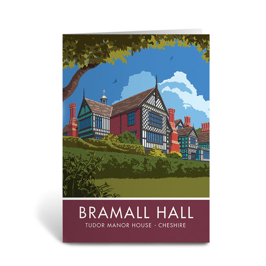 Bramall Hall, Cheshire Greeting Card 7x5