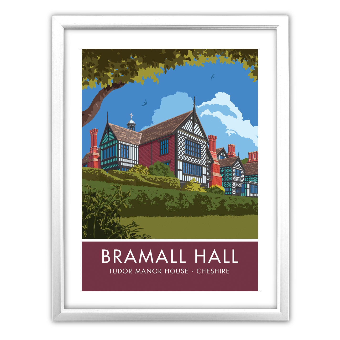 Bramall Hall, Cheshire Art Print