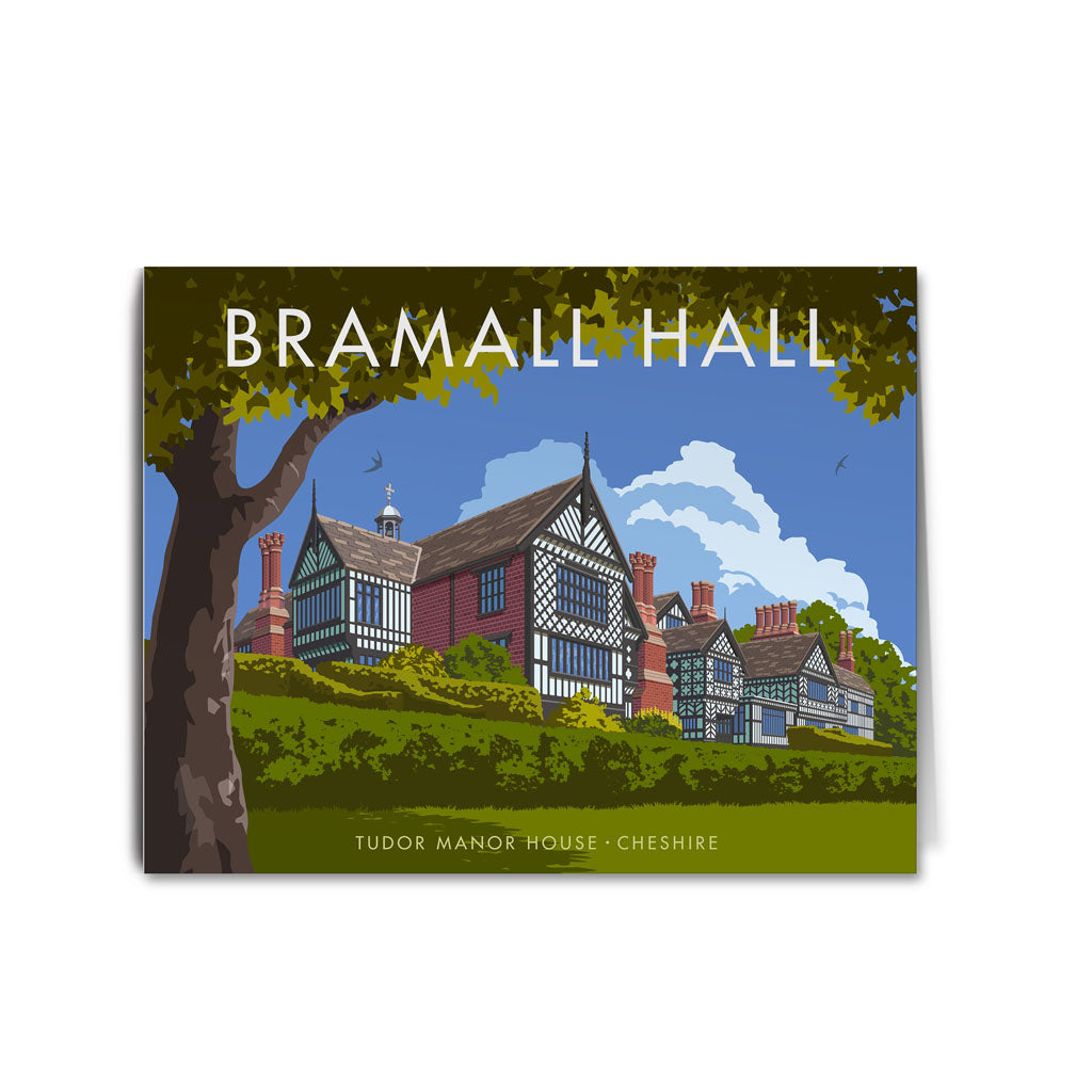 Bramall Hall, Cheshire Greeting Card 7x5