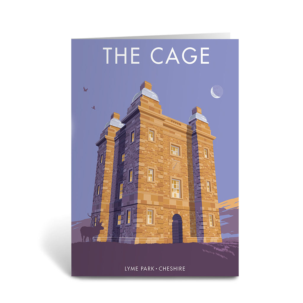 The Cage, Lyme Park Greeting Card 7x5