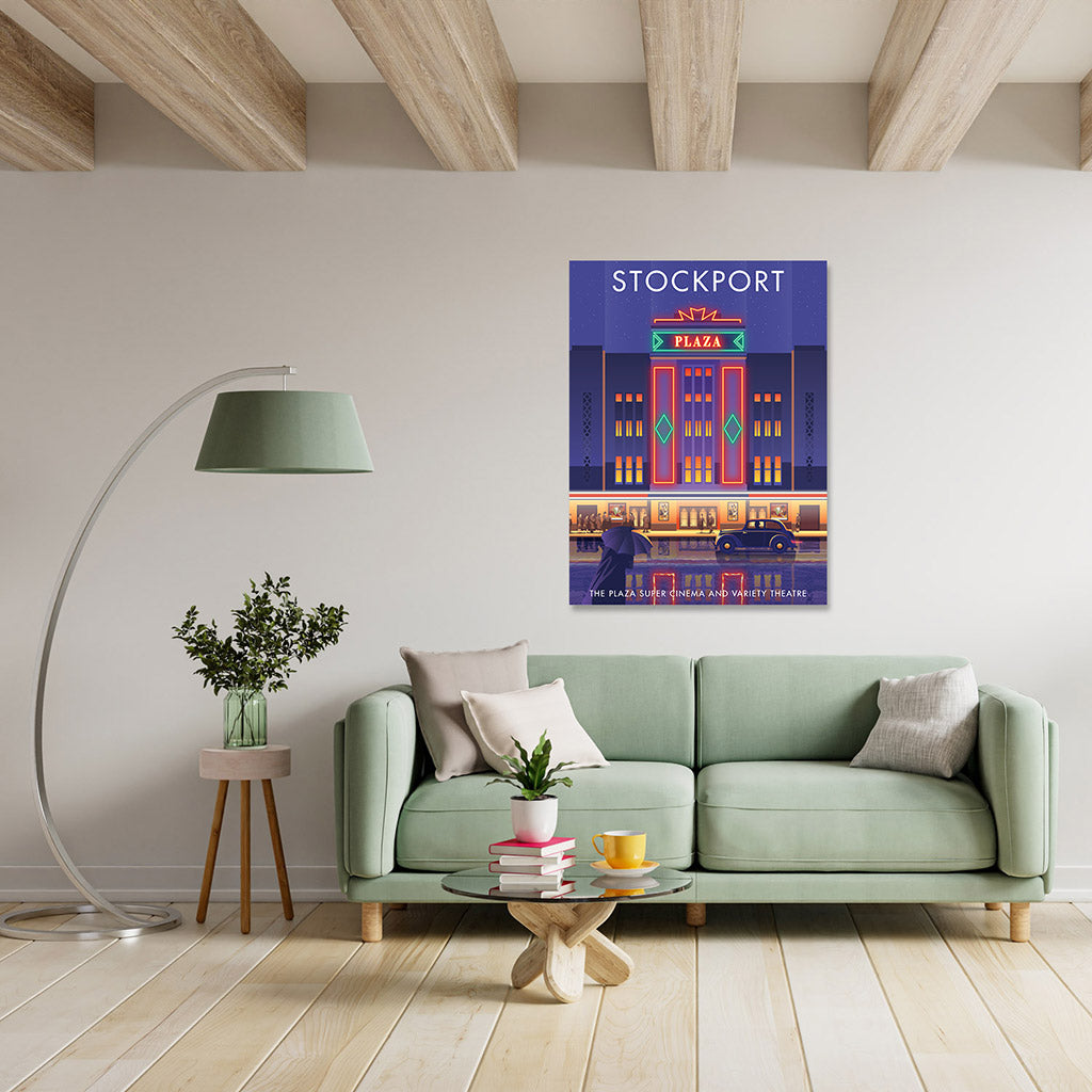 Stockport, The Plaza Cinema Art Print