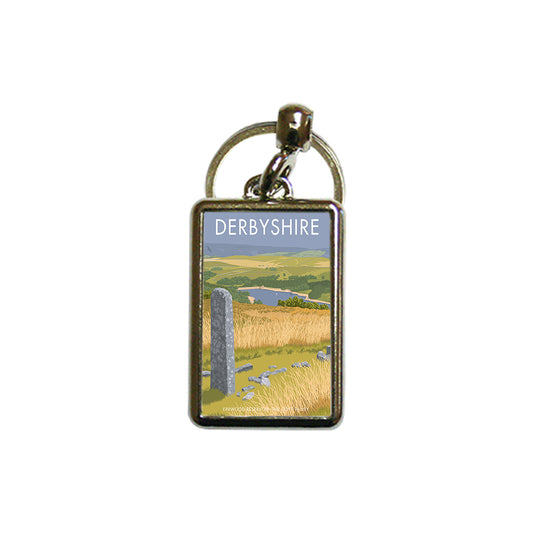 Errwood Reservoir, Goyt Valley Metal Keyring