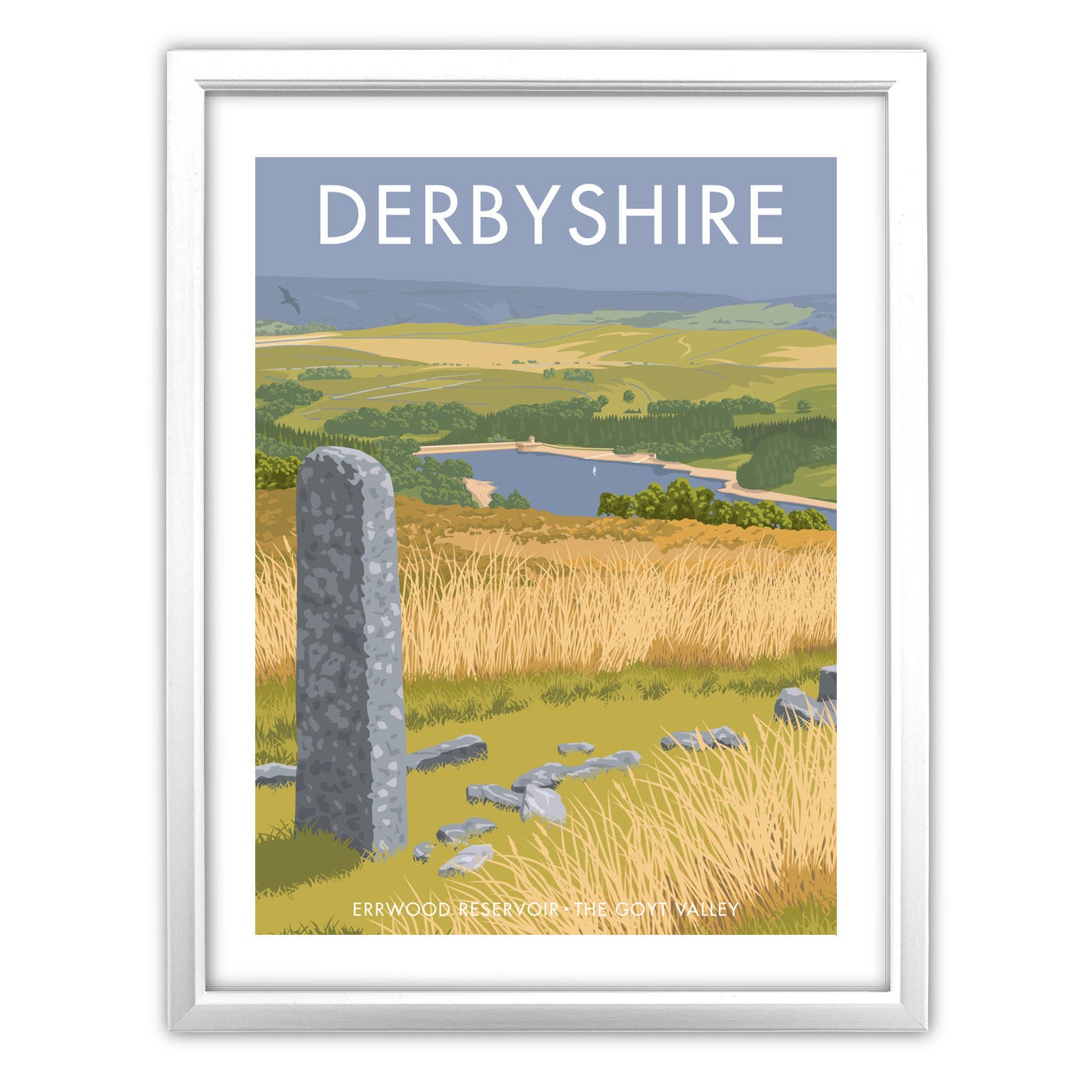 Errwood Reservoir, Goyt Valley Art Print