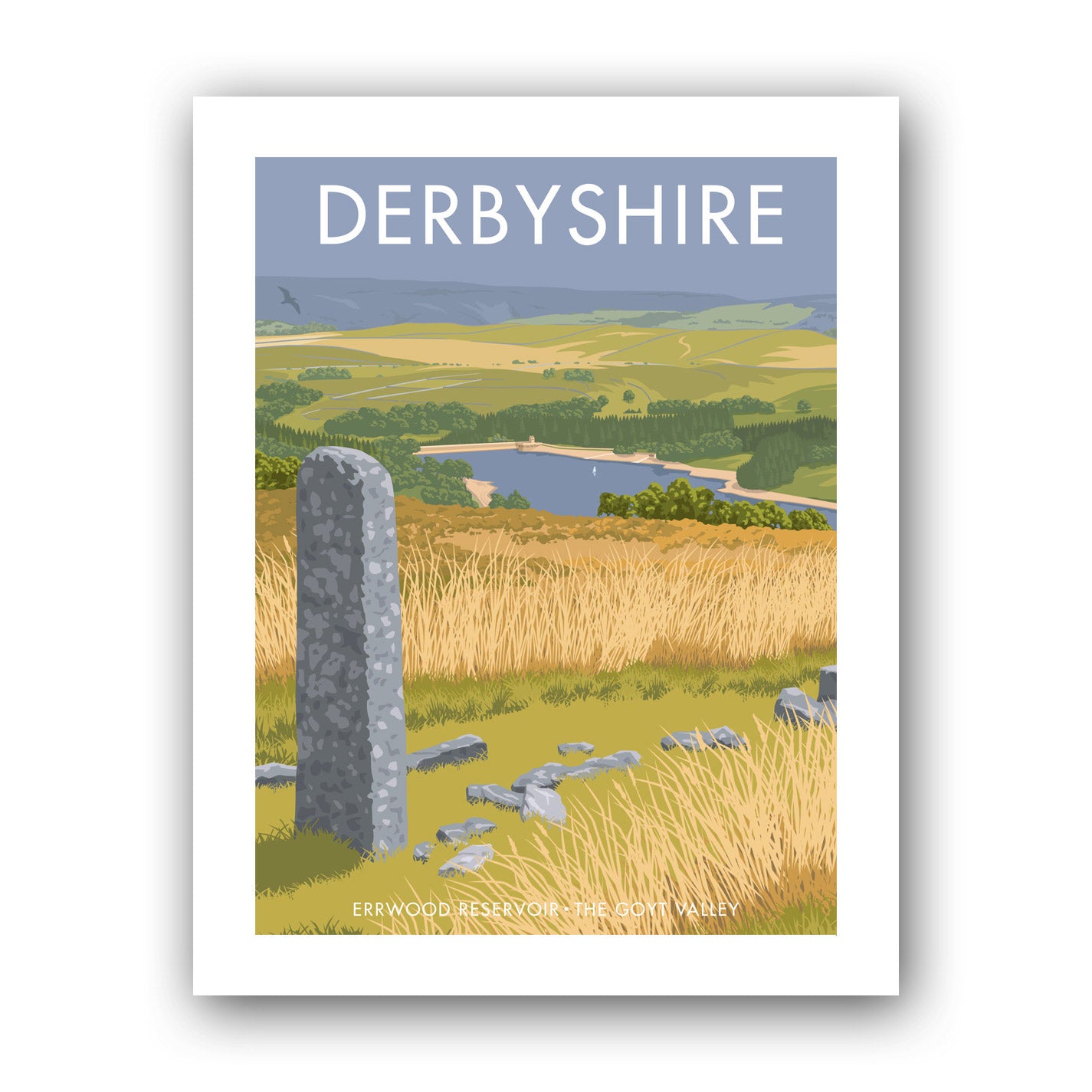 Errwood Reservoir, Goyt Valley Art Print