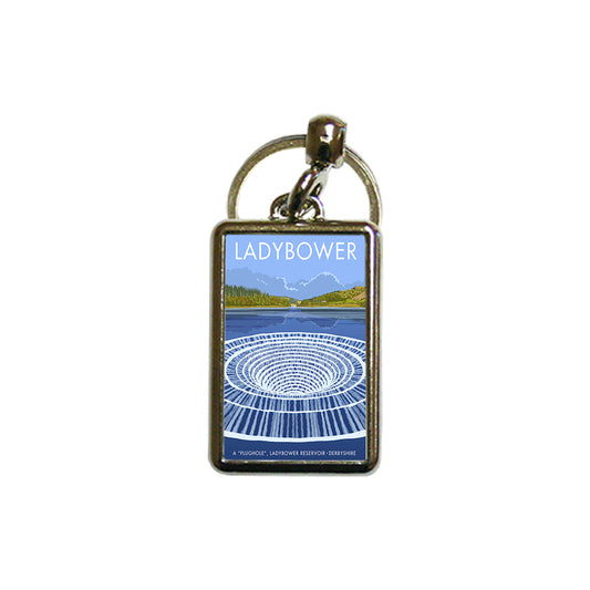 Ladybower Reservoir Metal Keyring