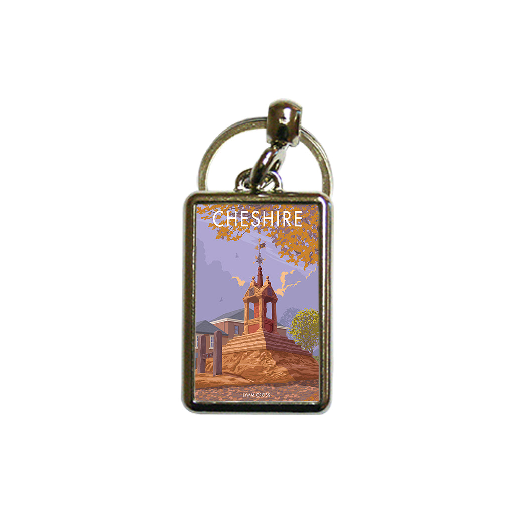 Lymm Cross, Cheshire Metal Keyring