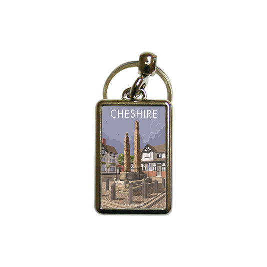 Sandbach Crosses, Cheshire Metal Keyring