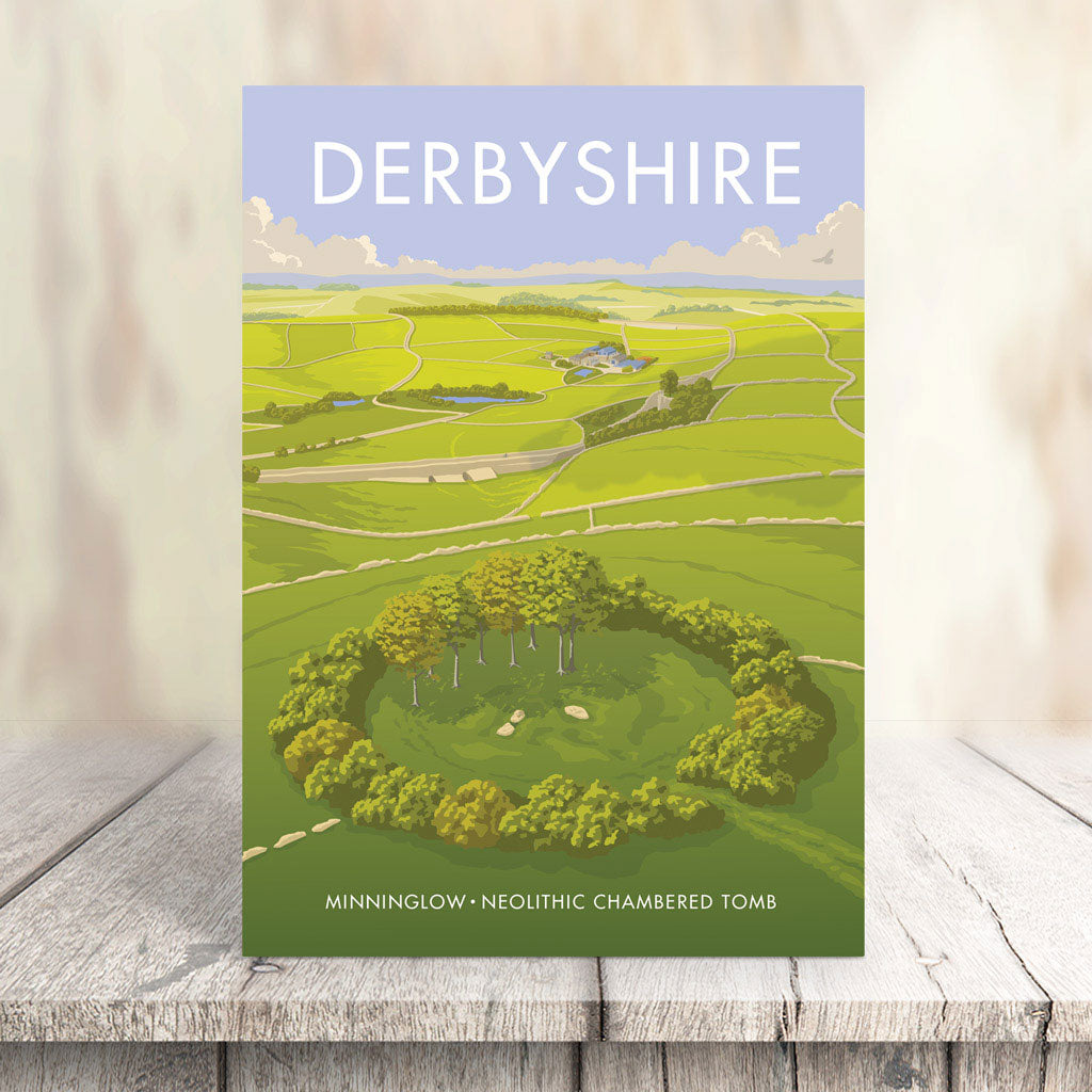 Derbyshire Greeting Card 7x5