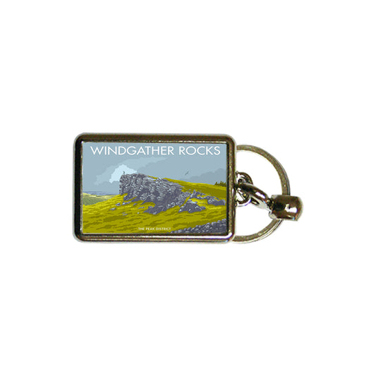 Windgather Rocks Metal Keyring