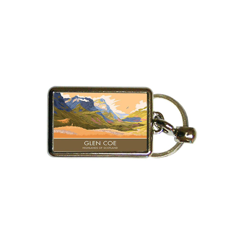 Glen Coe Metal Keyring