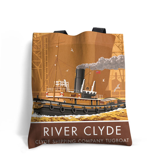 Clyde Shipping Company Tugboat, River Clyde Premium Tote Bag