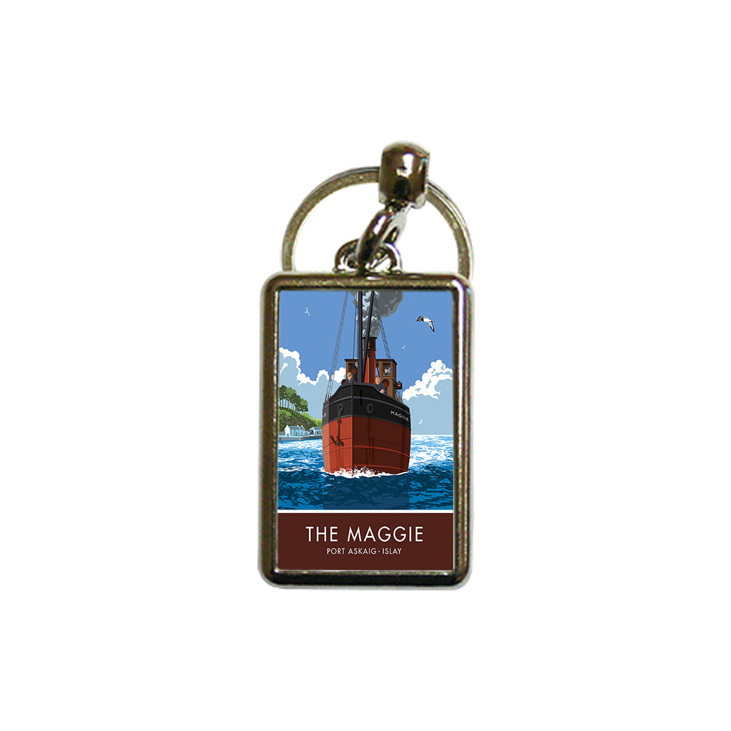 The Maggie, Port Askaig, Islay Metal Keyring