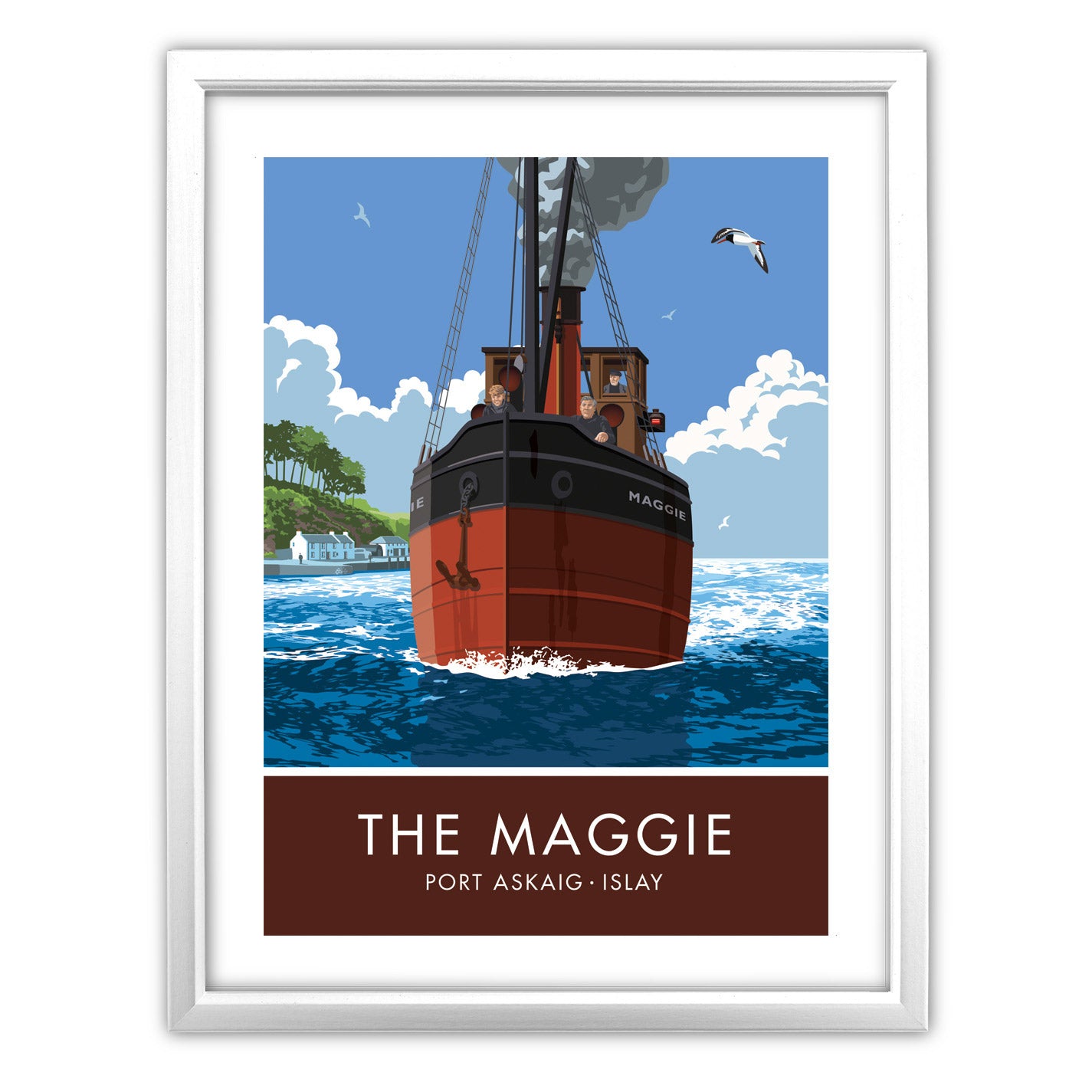 The Maggie, Port Askaig, Islay Art Print