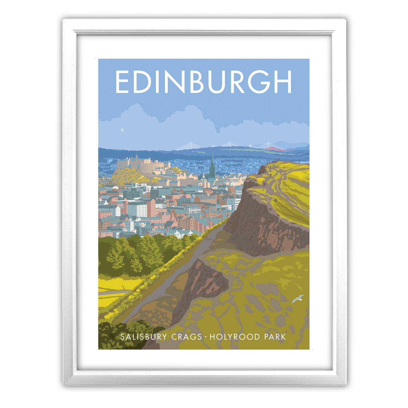 Salisbury Crags, Edinburgh Art Print