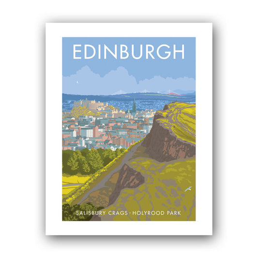Salisbury Crags, Edinburgh Art Print