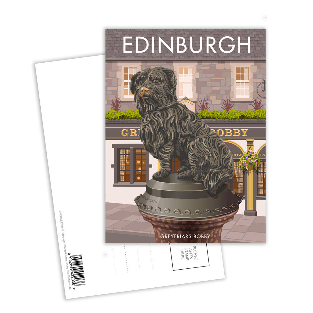 Greyfriars Bobby, Edinburgh Postcard Pack of 8