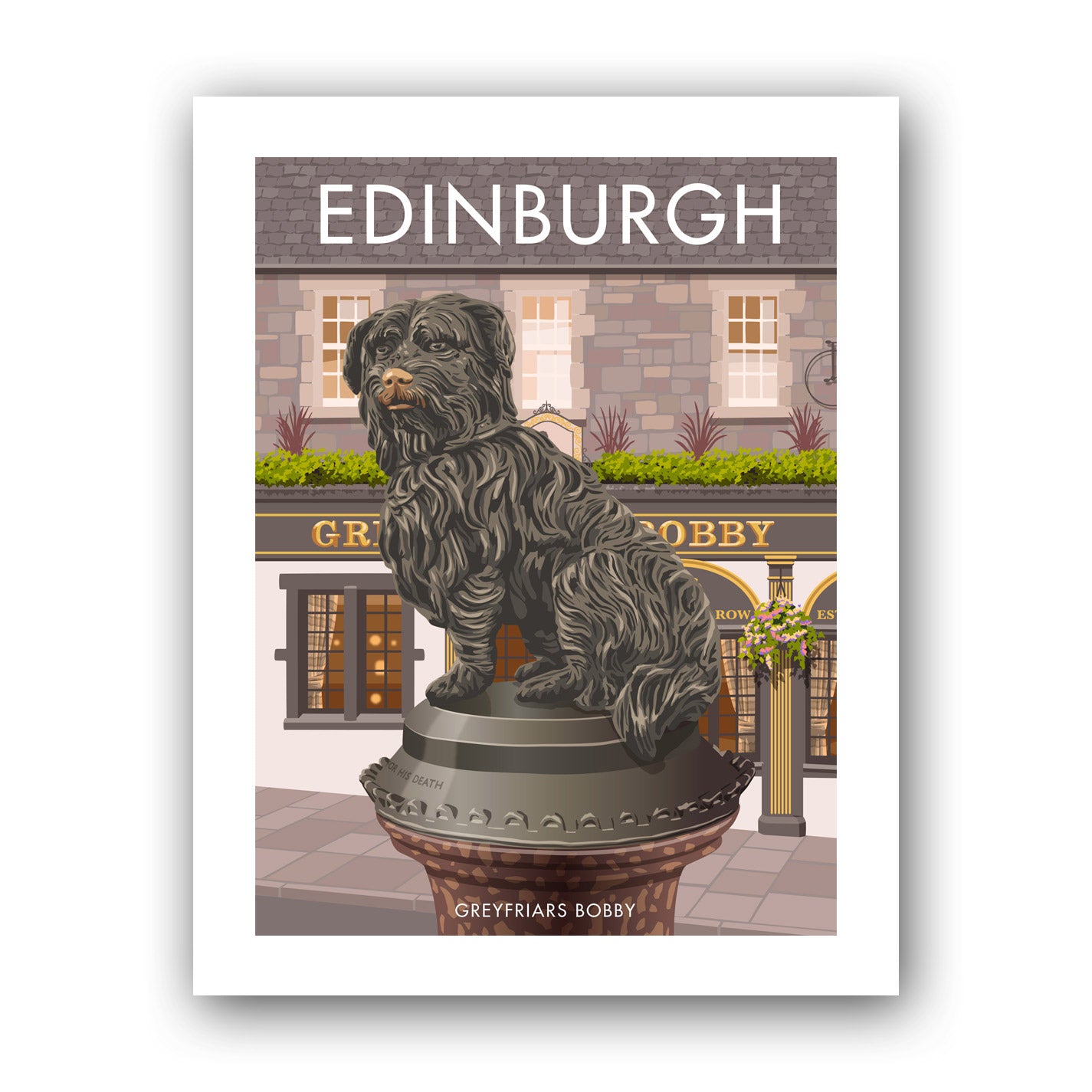 Greyfriars Bobby, Edinburgh Art Print