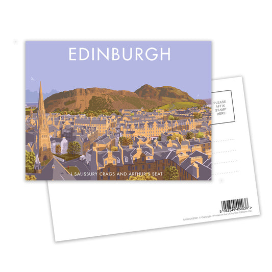 Salisbury Crags and Arthur's Seat, Edinburgh Postcard Pack of 8