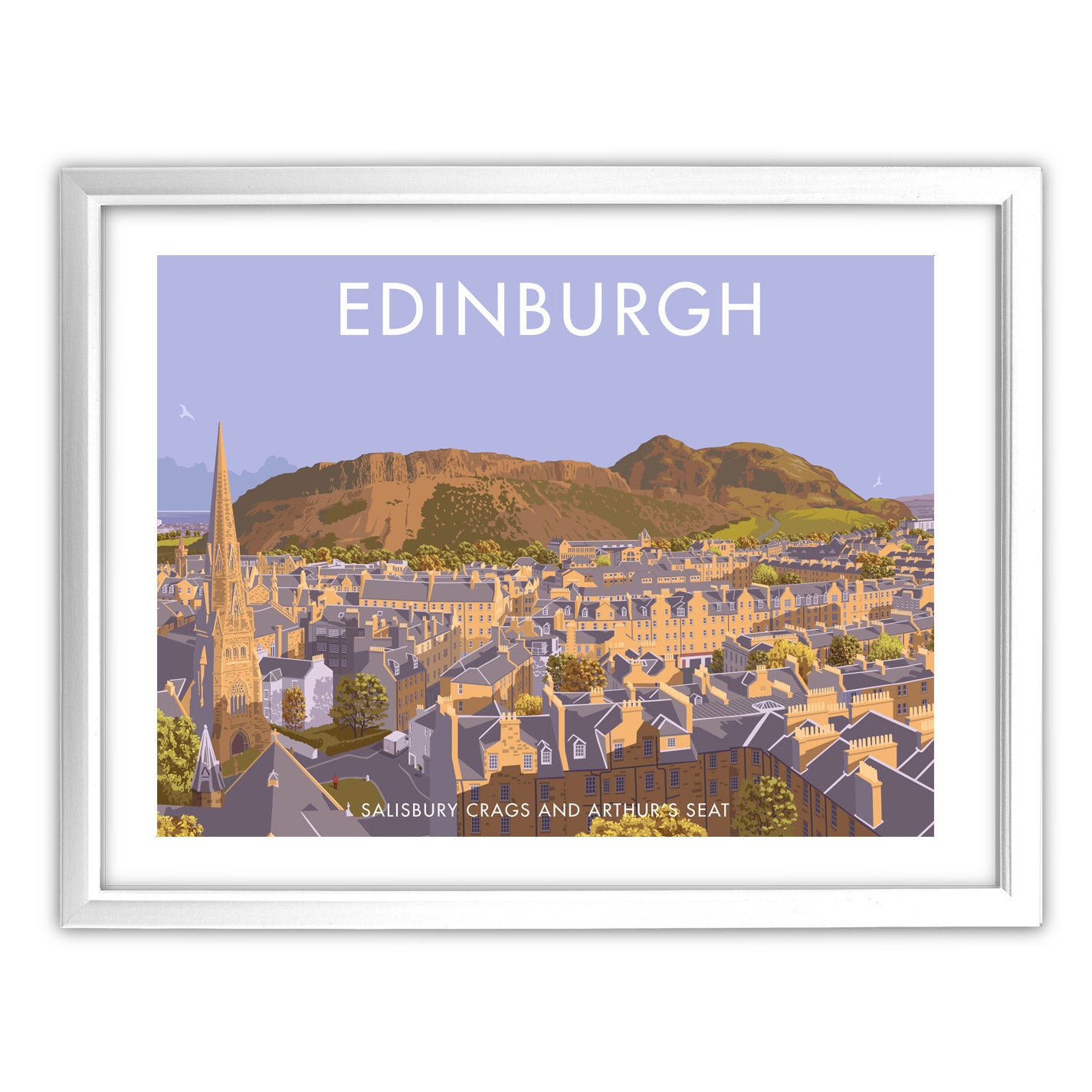 Salisbury Crags and Arthur's Seat, Edinburgh Art Print