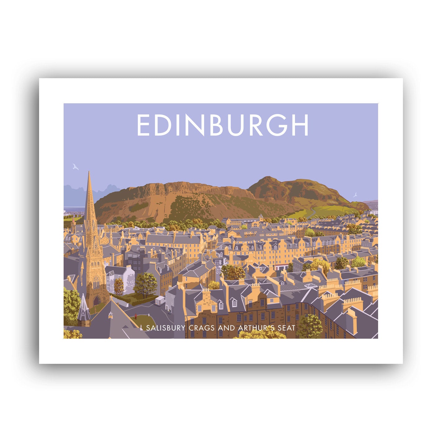 Salisbury Crags and Arthur's Seat, Edinburgh Art Print