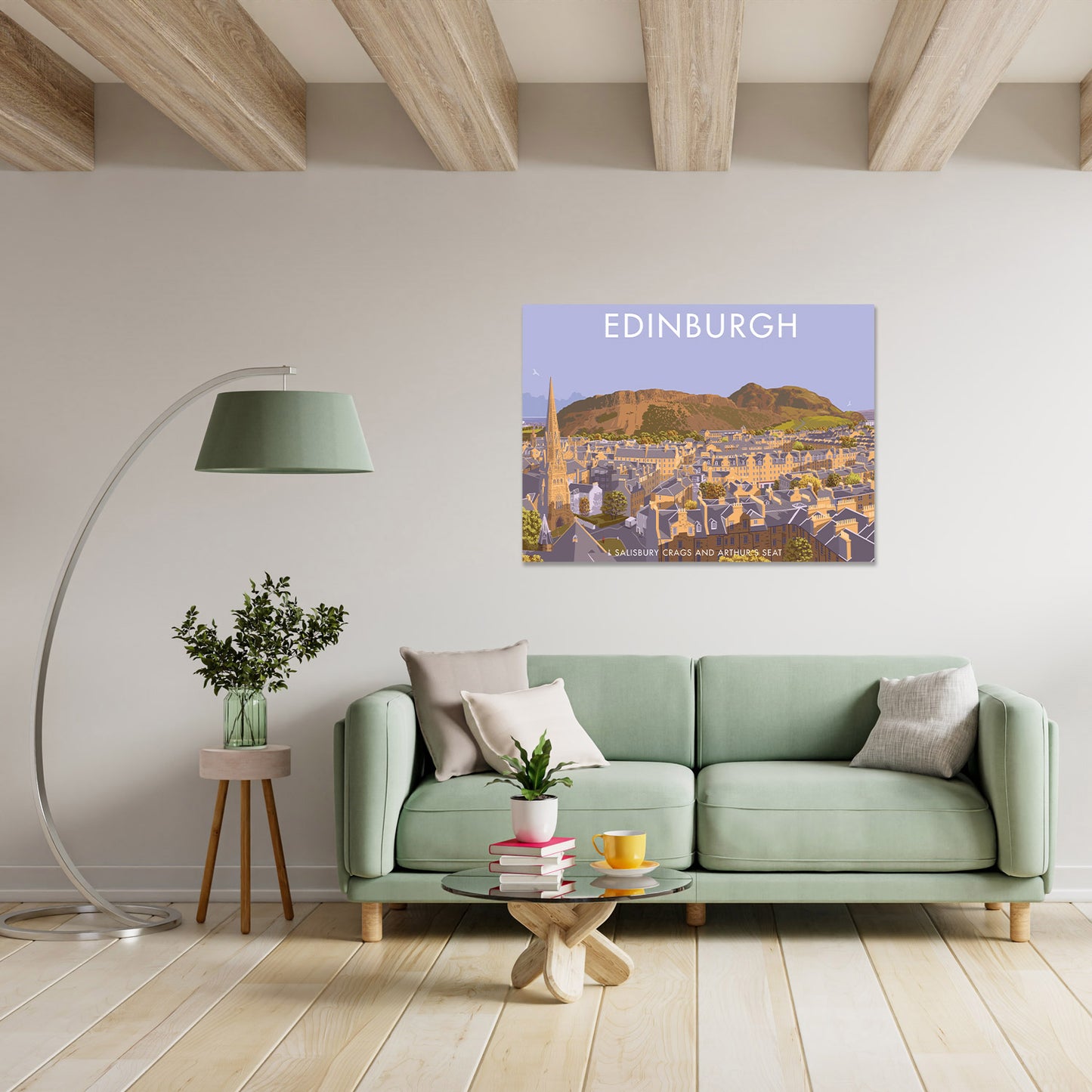 Salisbury Crags and Arthur's Seat, Edinburgh Art Print