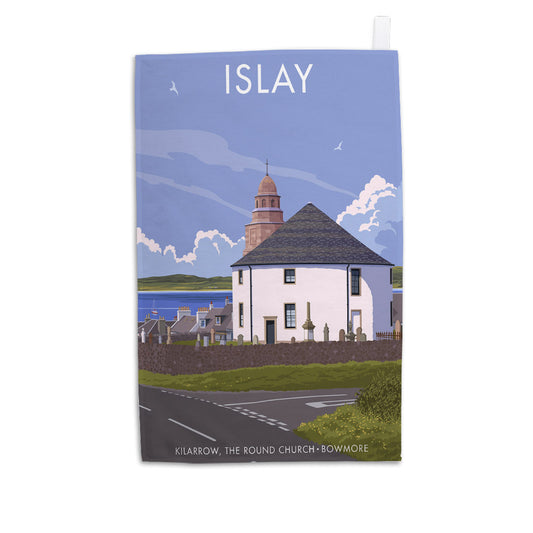 Kilarrow, The Round Church Tea Towel