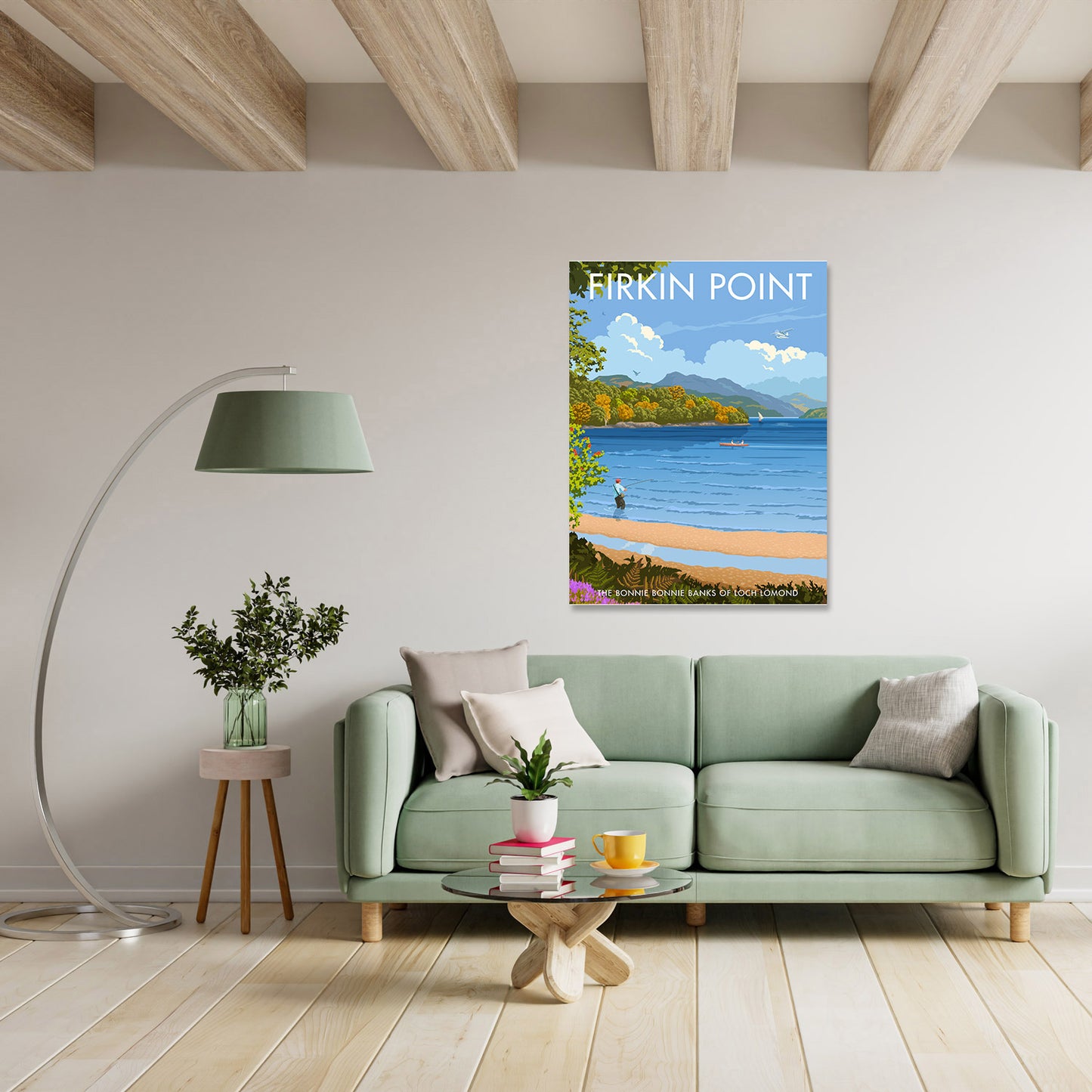 Firkin Point, Loch Lomond Art Print