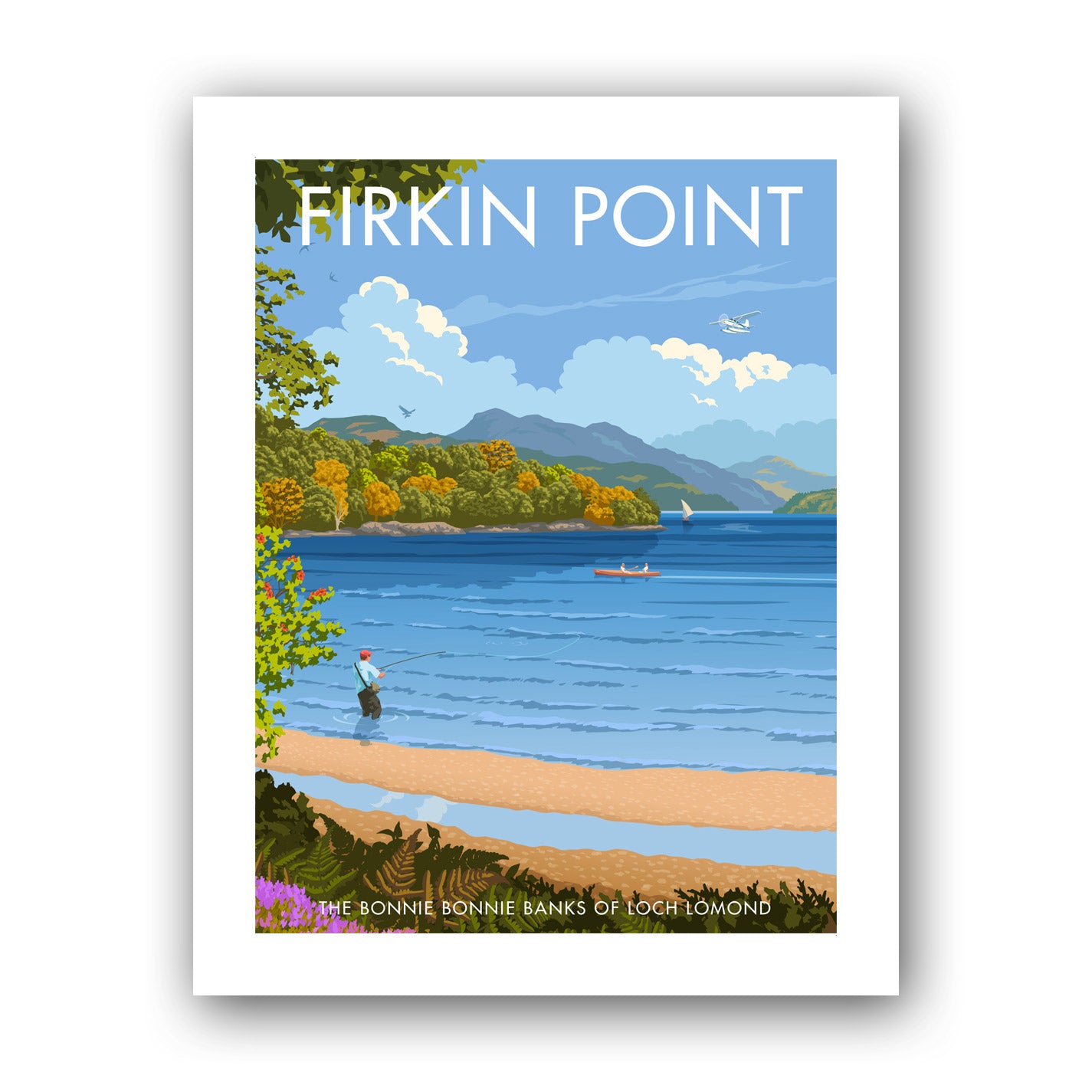 Firkin Point, Loch Lomond Art Print