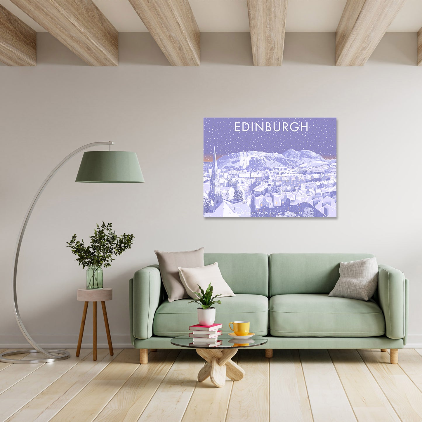 Edinburgh, Salisbury Crags and Arthurs Seat Art Print