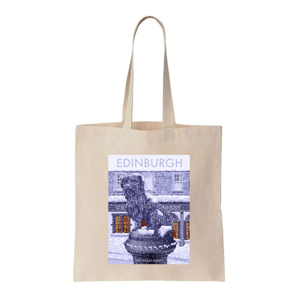 Greyfriars Bobby in Winter Tote Bag