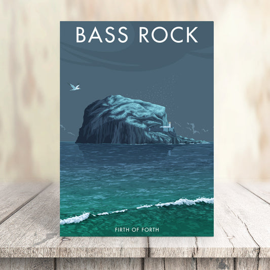 Bass Rock Island, Scotland Greeting Card 7x5