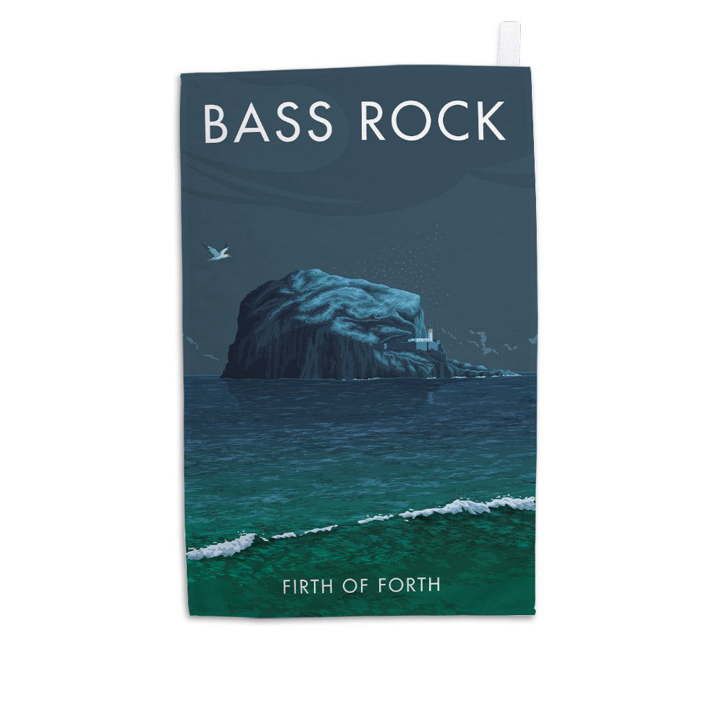 Bass Rock Island, Scotland Tea Towel