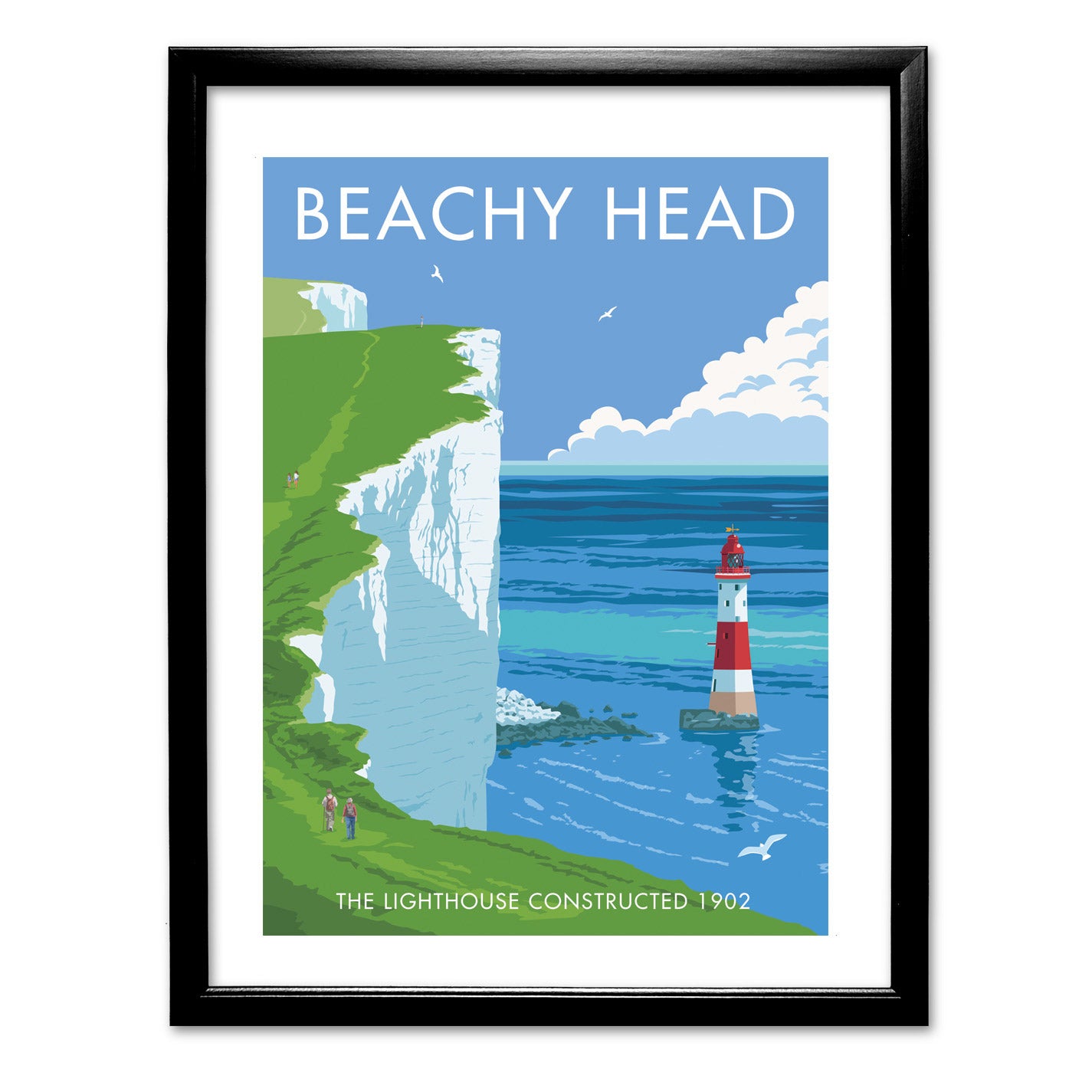 Beachy Head Lighthouse Art Print