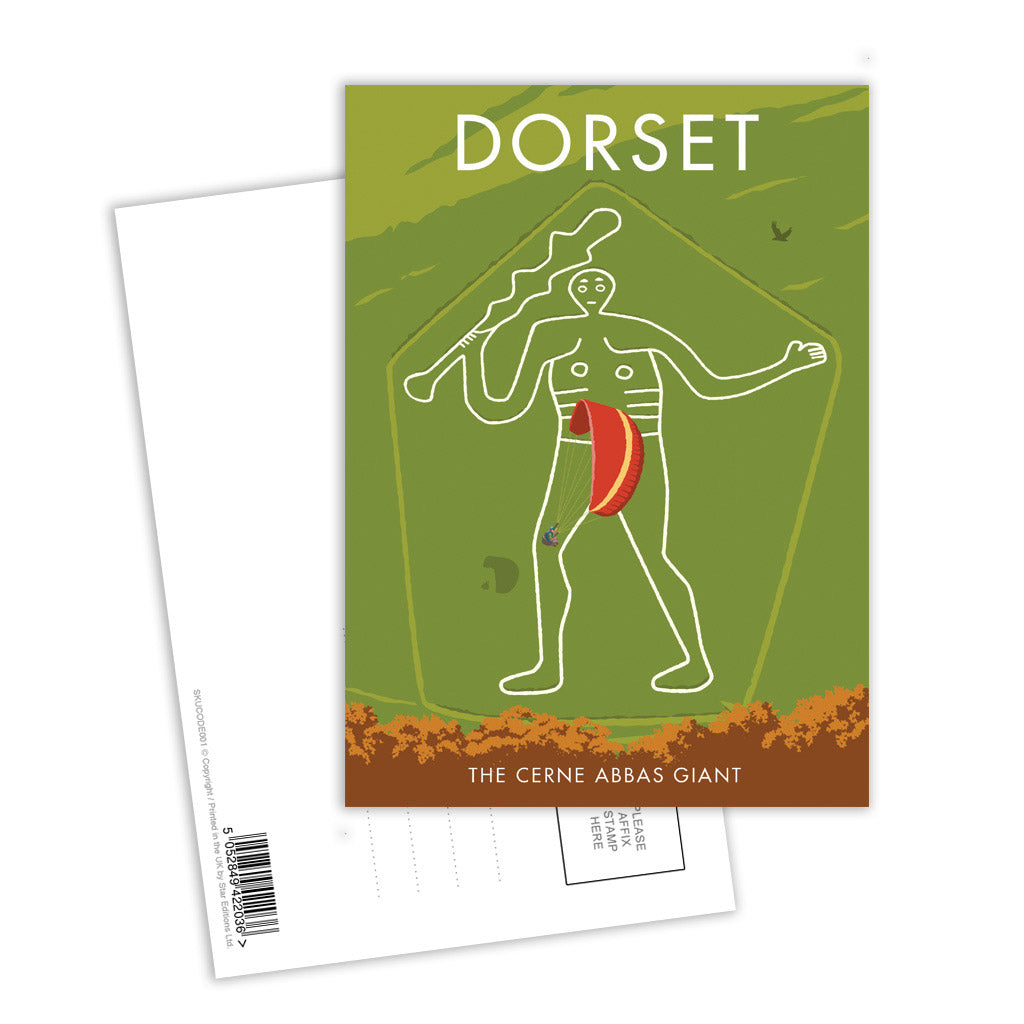 Cerne Abbas Giant Postcard Pack of 8